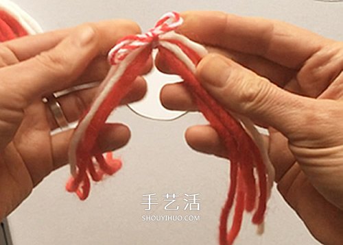 辮子姑娘手工制作方法 卡紙和毛線做女孩圖解 -  itrip.net.cn