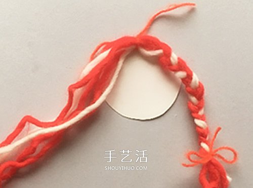 辮子姑娘手工制作方法 卡紙和毛線做女孩圖解 -  itrip.net.cn