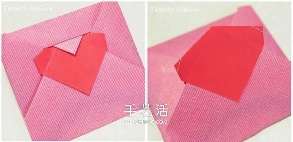 情書信封怎么疊圖解 把情書折成愛心信封折法 -  itrip.net.cn