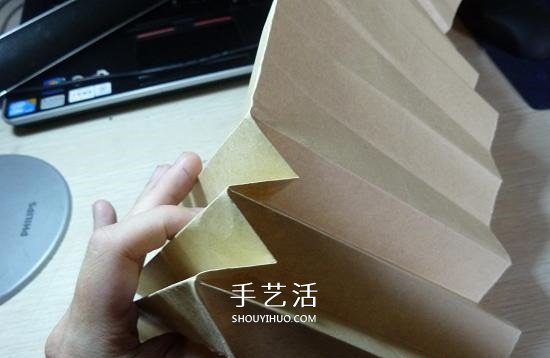 創(chuàng)意紙燈罩的折紙方法 漂亮燈罩的折法圖解 -  itrip.net.cn