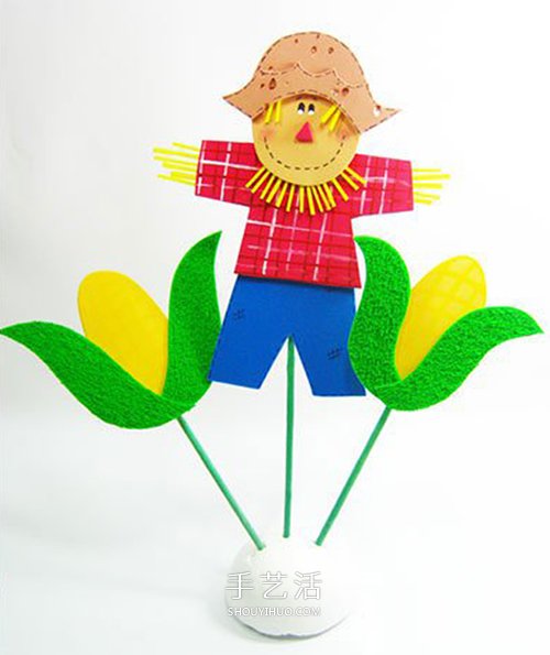簡單稻草人的做法圖解 手工制作稻草人裝飾品 -  itrip.net.cn
