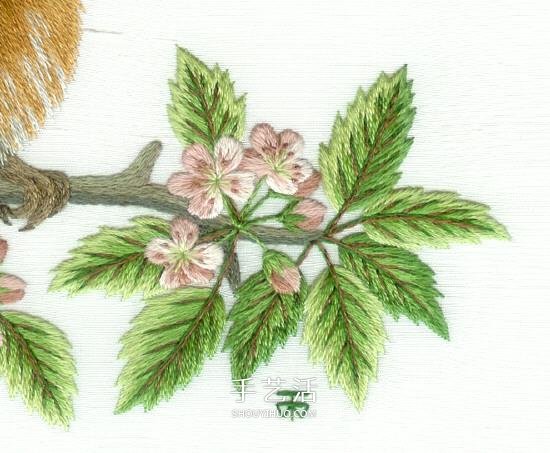 傳統(tǒng)花鳥刺繡的繡法圖解 漂亮小鳥繡法步驟圖 -  itrip.net.cn