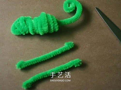 幼兒園手工制作變色龍 扭扭棒做變色龍的方法 -  itrip.net.cn