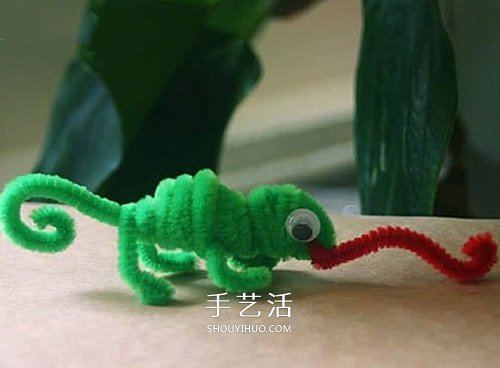 幼兒園手工制作變色龍 扭扭棒做變色龍的方法 -  itrip.net.cn
