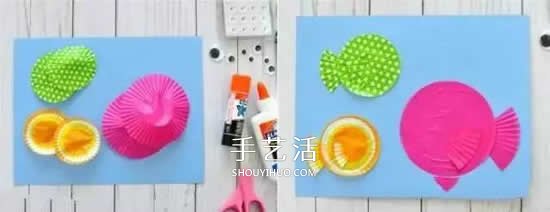 蛋糕紙貼畫可愛小魚 做出很童趣的海底世界 -  itrip.net.cn