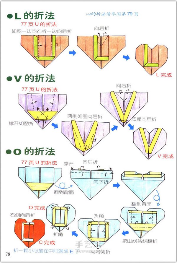 愛心怎么折？76種簡單心形的折紙方法圖解大全 -  itrip.net.cn