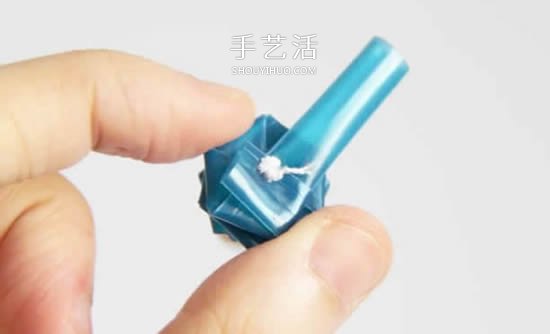 吸管編花的圖解教程 插入花瓶做成漂亮插花 -  itrip.net.cn