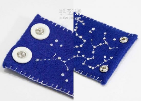 最愛美麗的星空！手工布藝星空腕帶的做法 -  itrip.net.cn
