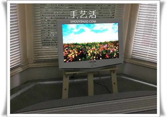 不要的畫架廢物利用 DIY改造電視架的方法 -  itrip.net.cn