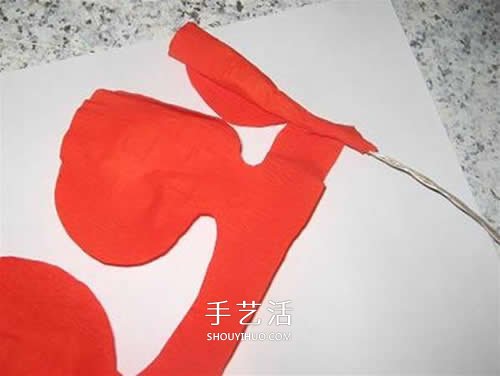 皺紋紙做花：漂亮紙玫瑰花的制作方法圖解 -  itrip.net.cn