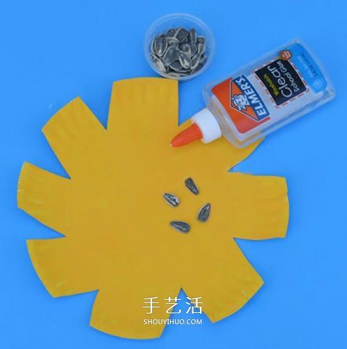 幼兒手工做向日葵的方法 紙盤向日葵制作圖片 -  itrip.net.cn