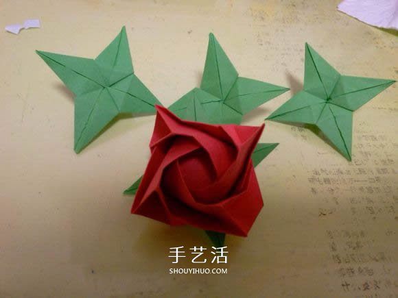 LS玫瑰花的折法圖解 手工怎么折LS玫瑰步驟 -  itrip.net.cn