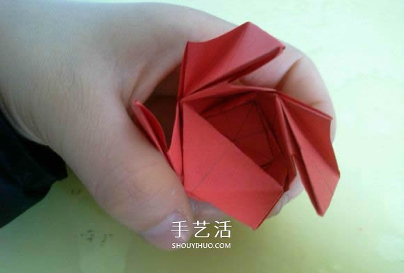 LS玫瑰花的折法圖解 手工怎么折LS玫瑰步驟 -  itrip.net.cn