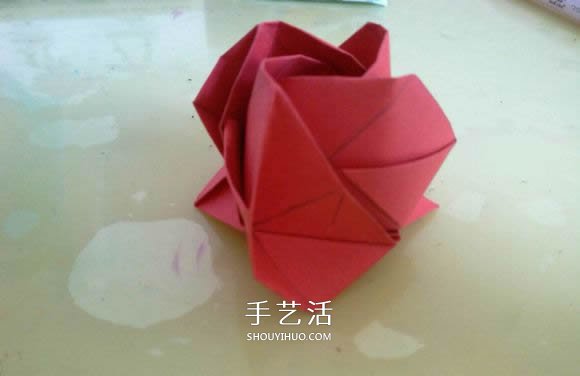 LS玫瑰花的折法圖解 手工怎么折LS玫瑰步驟 -  itrip.net.cn
