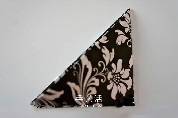 餐巾紙做三角插手工 三角插花球收納盒圖解 -  itrip.net.cn