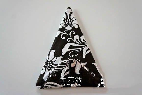 餐巾紙做三角插手工 三角插花球收納盒圖解 -  itrip.net.cn