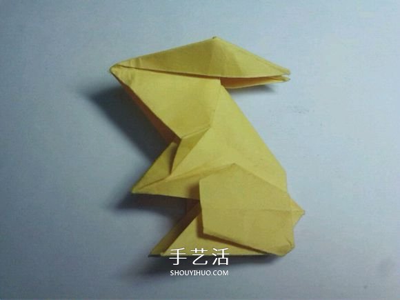 詳細(xì)的折紙圖解過程 帶你學(xué)立體兔子的折法 -  itrip.net.cn