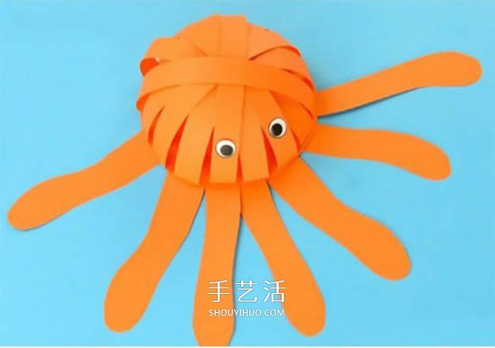 幼兒園手工章魚的制作 簡單卡紙章魚怎么做 -  itrip.net.cn