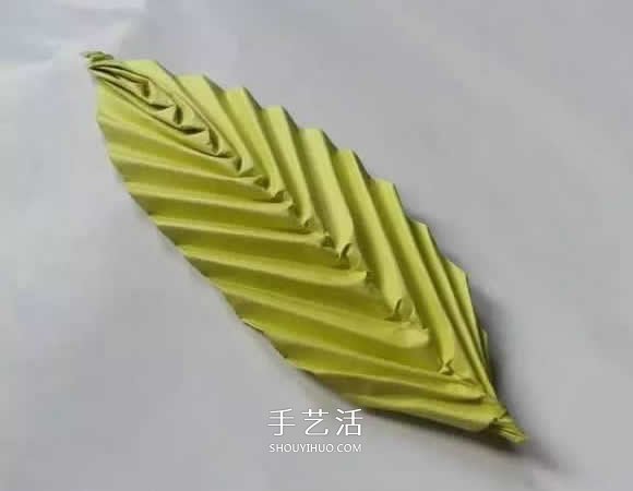 簡單樹葉怎么折圖解 兒童手工立體葉子的折法 -  itrip.net.cn