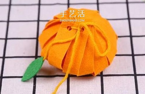 自制不織布南瓜包裝盒 布藝南瓜禮品盒做法 -  itrip.net.cn