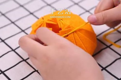 自制不織布南瓜包裝盒 布藝南瓜禮品盒做法 -  itrip.net.cn