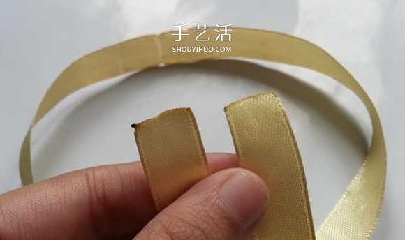 緞帶折疊玫瑰花的折法 DIY好看的玫瑰花戒圖解 -  itrip.net.cn