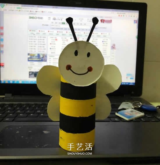 衛(wèi)生紙筒和紙杯廢物利用 做一只可愛(ài)小蜜蜂 -  itrip.net.cn