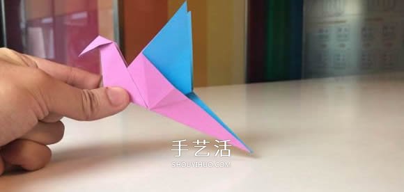 簡單又好玩！會動的拍翼鳥手工折紙方法圖解 -  itrip.net.cn