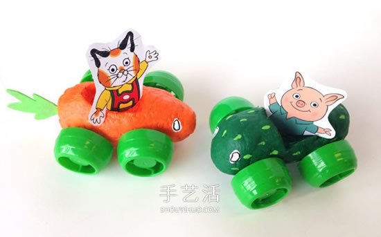 自制不一樣的玩具車 可愛蔬菜小車的制作方法 -  itrip.net.cn