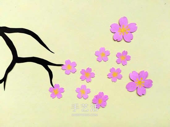 春天里的桃花賀卡做法 母親節(jié)送給最?lèi)?ài)的媽媽 -  itrip.net.cn