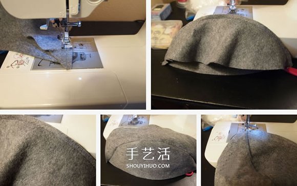 時尚又保暖！手工布藝DIY女式氈帽的做法圖解 -  itrip.net.cn