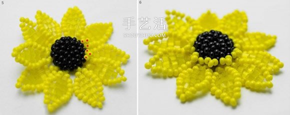 簡單又漂亮的串珠教程 手工串珠向日葵項(xiàng)鏈墜 -  itrip.net.cn