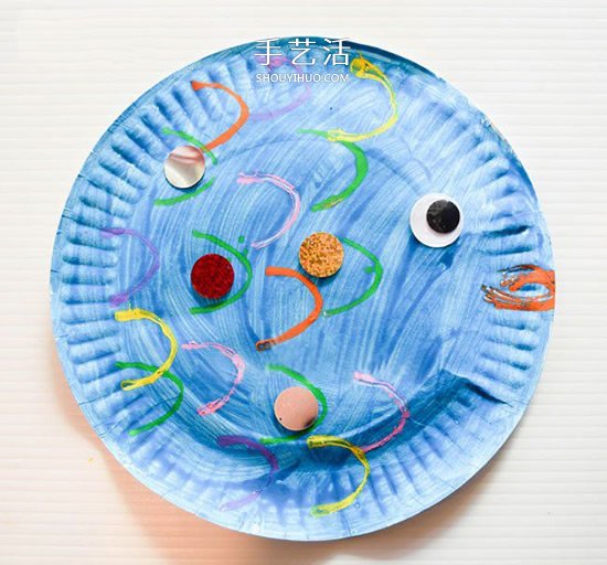 幼兒園紙盤小手工教程 做一條可愛的胖胖魚 -  itrip.net.cn