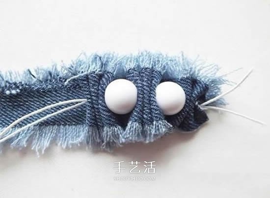自制牛仔布手鏈的教程 牛仔布串珠手鏈做法 -  itrip.net.cn