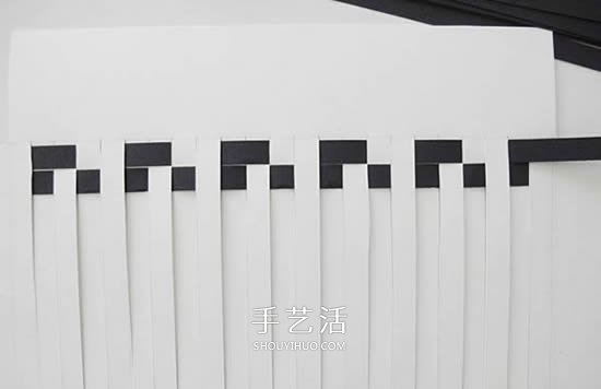 編織風(fēng)書皮的包法圖解 卡紙手工制作雙色書皮 -  itrip.net.cn
