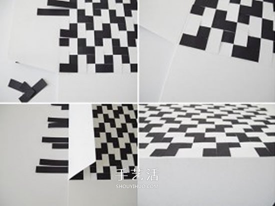 編織風(fēng)書皮的包法圖解 卡紙手工制作雙色書皮 -  itrip.net.cn