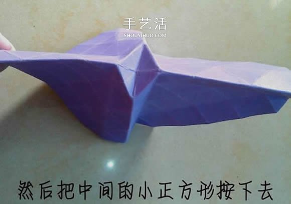 帶花心川崎玫瑰怎么折 折紙川崎玫瑰花的過程 -  itrip.net.cn