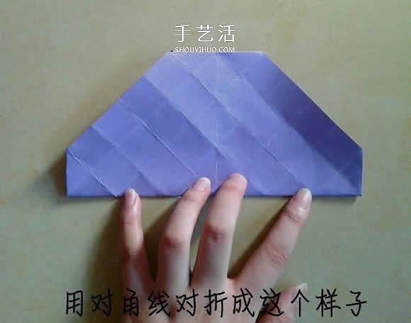 帶花心川崎玫瑰怎么折 折紙川崎玫瑰花的過程 -  itrip.net.cn