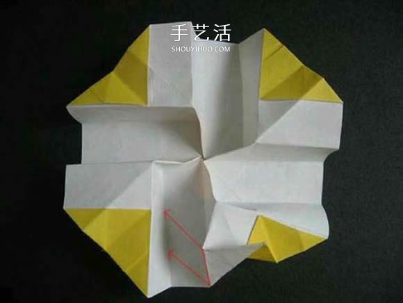 帶花心川崎玫瑰怎么折 折紙川崎玫瑰花的過程 -  itrip.net.cn