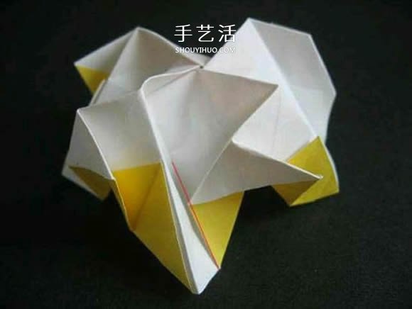 帶花心川崎玫瑰怎么折 折紙川崎玫瑰花的過程 -  itrip.net.cn