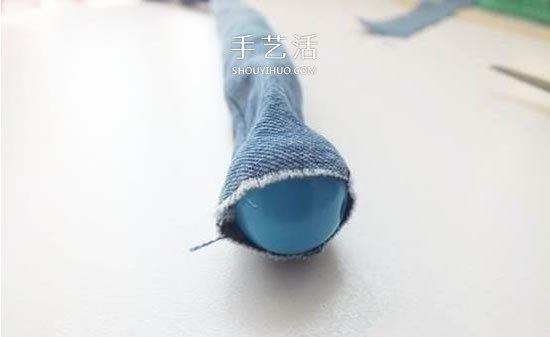DIY裹珠手鏈的方法圖解 牛仔布改造易搭配手鏈 -  itrip.net.cn