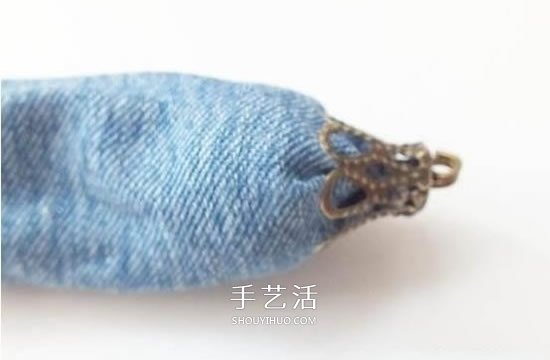 DIY裹珠手鏈的方法圖解 牛仔布改造易搭配手鏈 -  itrip.net.cn