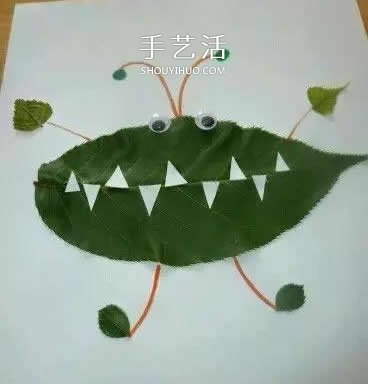 簡(jiǎn)單又好看的兒童樹葉貼畫圖片大全  -  itrip.net.cn