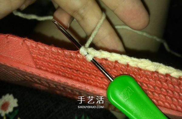 清涼涼鞋的鉤法圖解 鉤織女式?jīng)鲂姆椒?-  itrip.net.cn