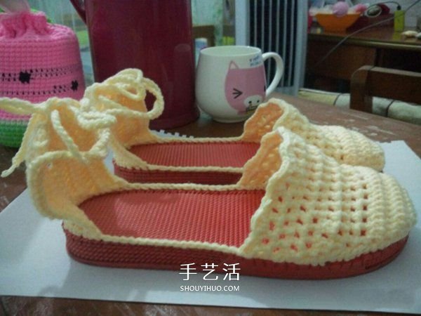 清涼涼鞋的鉤法圖解 鉤織女式?jīng)鲂姆椒?-  itrip.net.cn