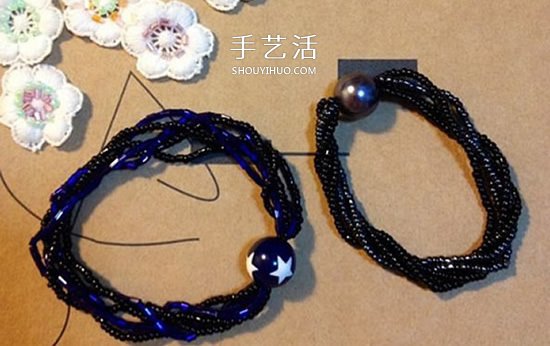 時(shí)尚串珠手鏈DIY圖解 還能用作不扯頭發(fā)的發(fā)飾 -  itrip.net.cn