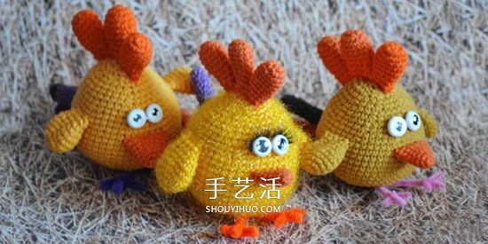 毛絨小雞玩偶鉤法圖解 鉤織可愛小雞的方法 -  itrip.net.cn