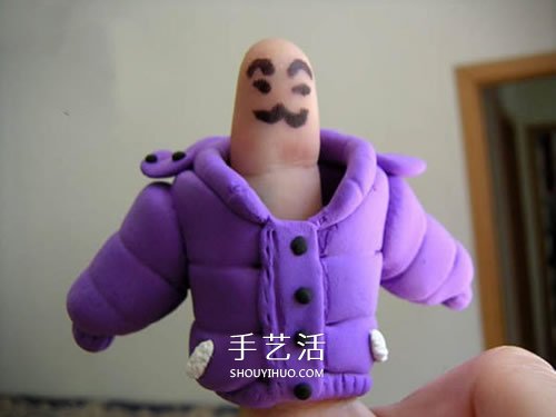 有趣的橡皮泥DIY 做搞笑手指娃娃的方法圖解 -  itrip.net.cn