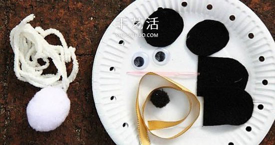 用紙盤制作大熊貓掛飾 簡單又可愛的幼兒DIY -  itrip.net.cn