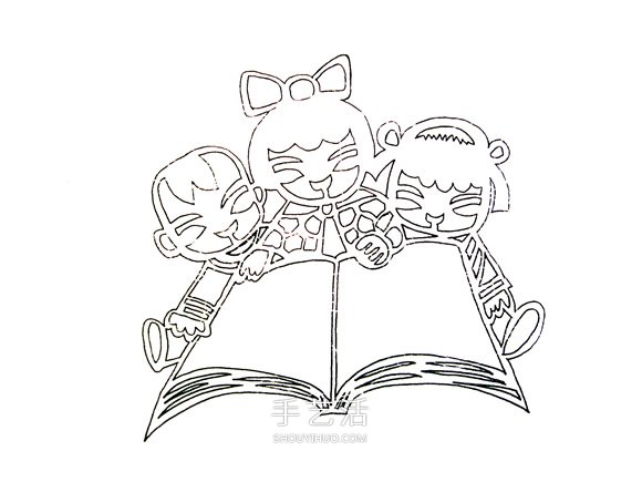 “書(shū)香進(jìn)校園”生動(dòng)的兒童主題剪紙圖案教程 -  itrip.net.cn